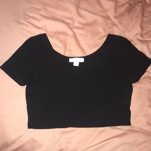 Black crop top